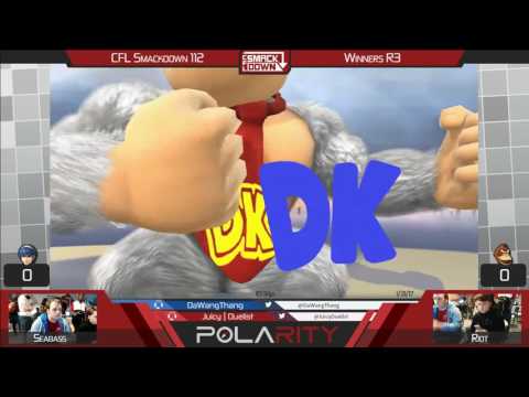 CFL Smackdown 112 WiiU - Seabass (Marth) vs Riot (DK, Pac-Man) - Winners R3