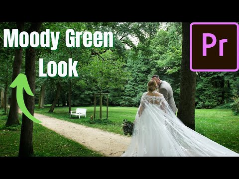 How to create the MOODY GREEN LOOK in Premiere pro without using LUTS | Color Grading
