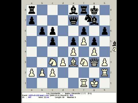 Loy, Konstantin vs Ipatov, Alexander | Ukraine Chess U20 Qual 2005, Lvov