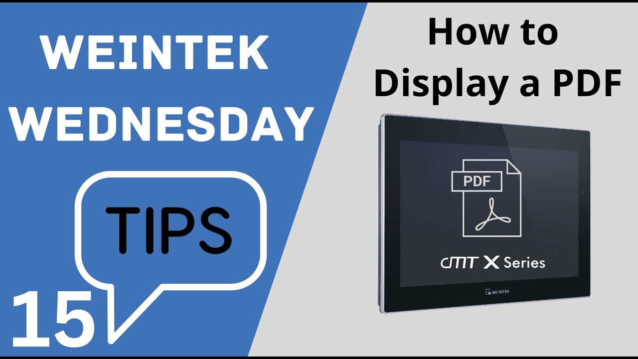 15:  How to display a PDF within a cMT or cMT-X series project - Weintek USA