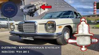 Mercedes W114: Regulacja ciśnienia paliwa D-Jetronic (silnik M110)