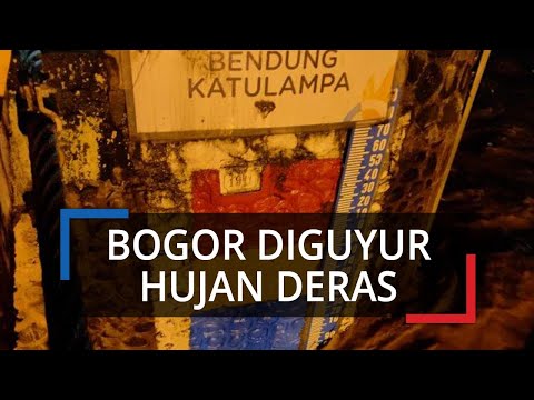 Kota Bogor Diguyur Hujan Deras Sejak Sore, Kondisi Terkini Bendung Katulampa Jumat (17/4/2020)