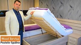 POSTEĽ ZUZKA XL (svetlá) s úložným priestorom | kráľovská veľkosť