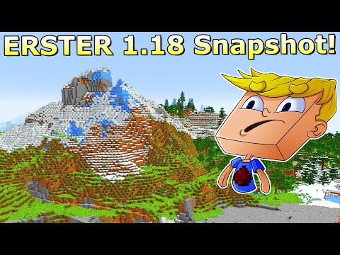 First Minecraft 1.18 Snapshot! Massive Mob Spawn & Terrain Update!