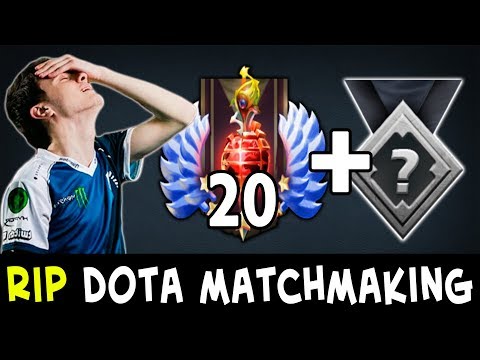Dota MATCHMAKING is BROKEN — Miracle Rank 20 matched with Unranked