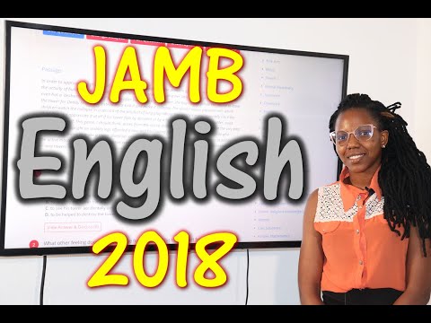 JAMB CBT English 2018 Past Questions 1 - 20