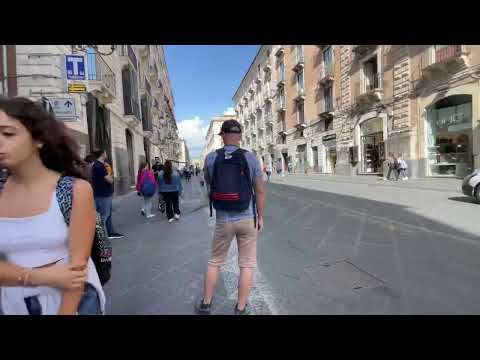Catania Walking Tour | Via Etnea | Italy Walk | No Music | No Talking | Just Walking