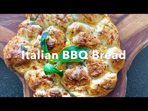 Making this Italian BBQ Bread is so easy!