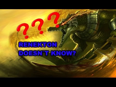 Renekton support doesnt know his lane??!! Lol Gameplay