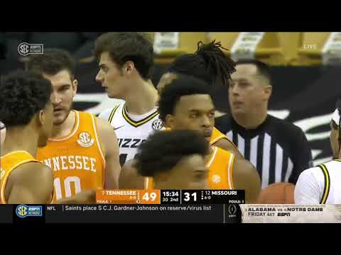 Tennessee (Yves Pons, Keon Johnson & Jaden Springer) Film at Missouri - 12/30/20