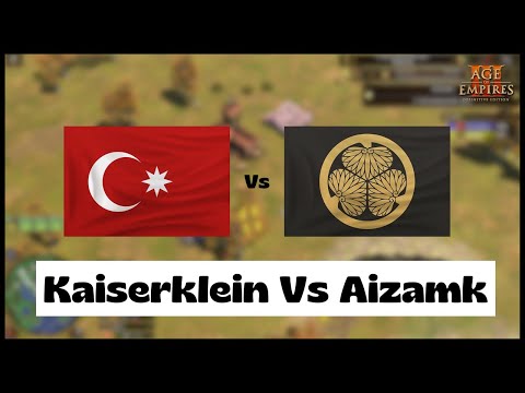 Age of Empires 3- Ottoman Vs Japan | Kaiserklein  Vs Aizamk | Aoe3 DE | 1v1 Pro Gameplay | 4K