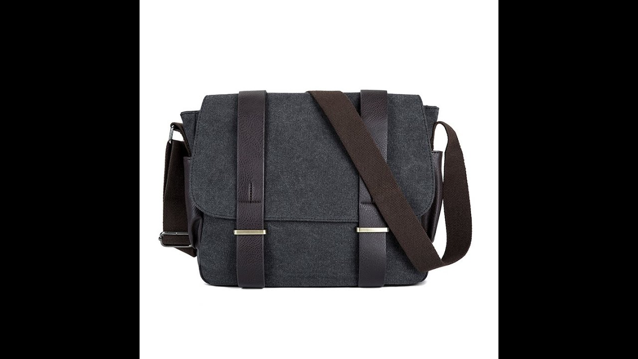 Torba na ramię bawełniana ze skórzanymi paskami www.portivo.pl