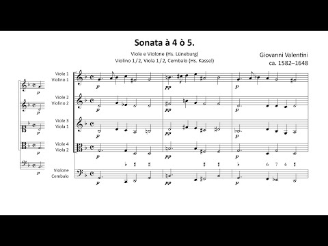 Giovanni Valentini: Sonata à 4/à 5