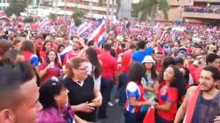 preview picture of video 'Celebration as Costa Rica beats Greece - World Cup 2014'