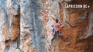 Looking into Capricorn 8c+ / 5.14c