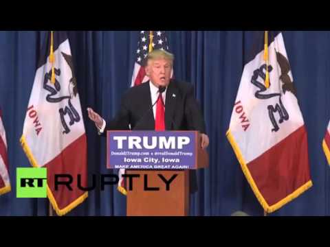 TRUMP LEAVES RALLY EARLY AFTER CROWD THROWS TOMATOES AT HIM