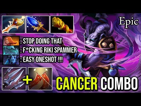 How to Combo Riki and LC Duel with 1 Shot Any Support Hero Dota 2