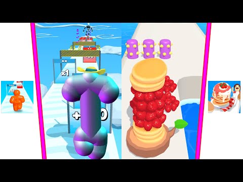 Tall Man Run Vs Pancake Run All Levels Android iOS Gameplay Walkthrough New Update 4K Nr 74