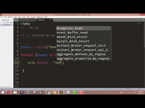 PHP Tutorials for Beginners 46 - for each loops with array in PHP