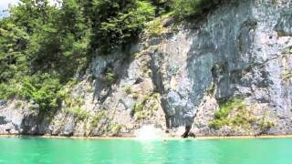 Cliff Jumping at Wolfgangsee, Austria | 27m 90ft