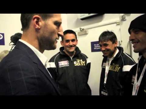 CARL FROCH GIVES LEE SELBY SOME ADVICE & ENCOURAGEMENT AHEAD OF WORLD TITLE FIGHT / RULE BRITANNIA