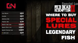 RDR2 Where to get Special Lures / Baits for  Legendary Fish