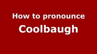 How to pronounce Coolbaugh