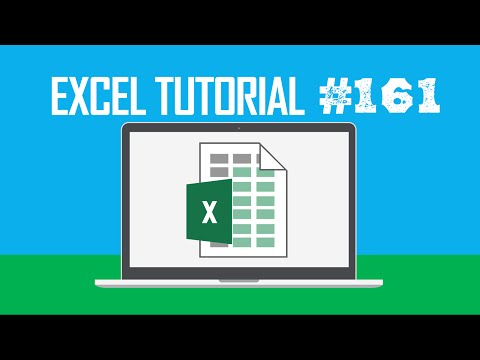 Excel Tutorial #161:  Launching the Find and Replace Dialog Box (Ctrl + H)