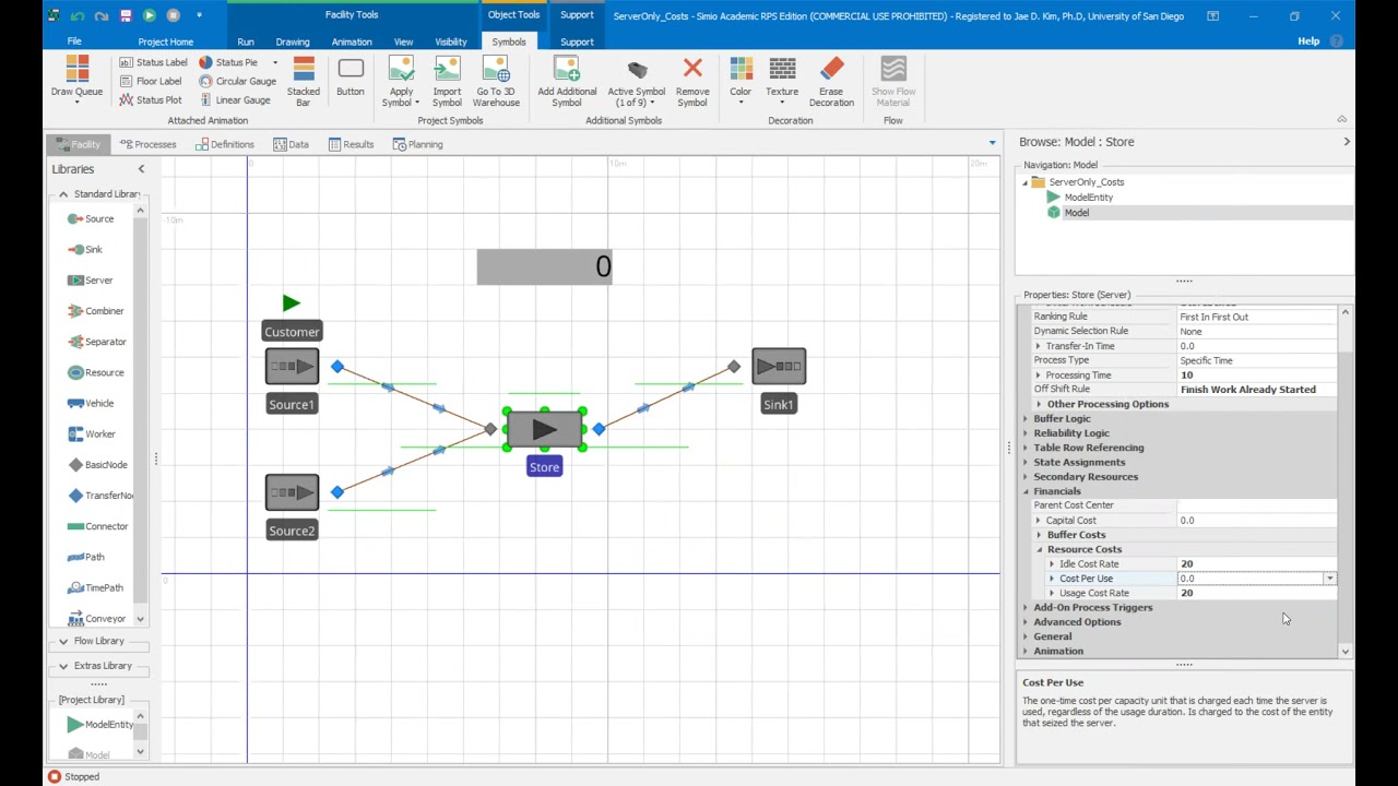 Simio - Overtime Costs