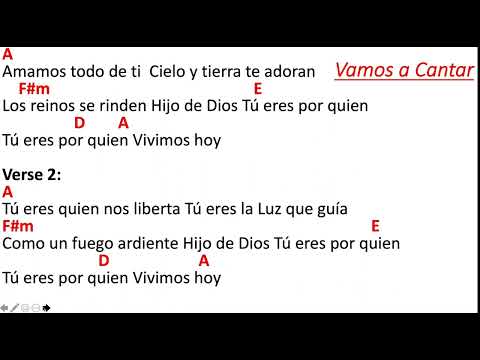 Vamos A Cantar/ Te doy Gloria - Key of A