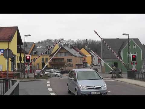 Bahnübergang "Georgenstraße", Nabburg ++ große, alte Lichtzeichen von Siemens ++ NFA 60