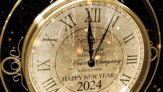 Nieuwjaarskaarten, New Year Countdown Clock 2024 V1   New Years Eve is the time for the sophisticated elegance Celebrate 2024 NewYear