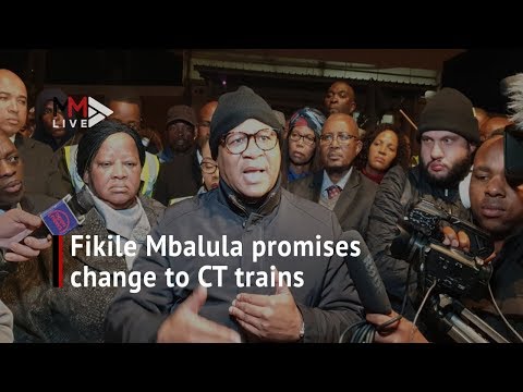 Fikile Mbalula promises change to Cape Town trains