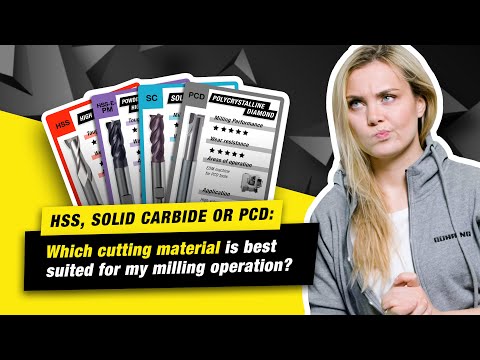 HSS, solid carbide or PCD: Which cutting material is best suited for my milling operation?