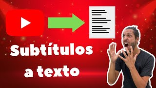 Transcribir vídeo YouTube para sacar subtítulos o pasar de vídeo a texto (2024)