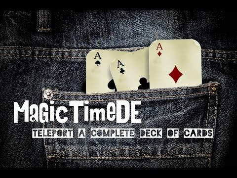 Kartentricks #10 | TELEPORT a complete deck of Cards ANYWHERE! | MagicTimeDE