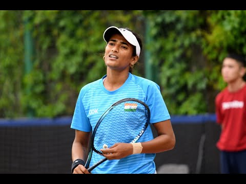 BJK Cup: Rutuja Bhosale Vs Luksika Kumkhum - HLs