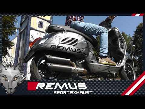 Piaggio Vespa GTS 300 ie with REMUS RSC Dual Flow 😲🤟