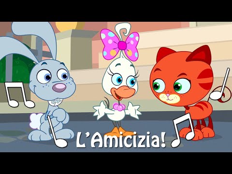 L'amicizia! Canzone e Cartone dei Mini Cuccioli! Compilation per bambini