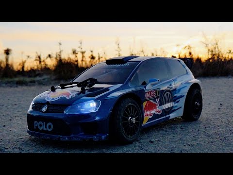 VW Polo WRC 2016 - Real Car vs. RC Car MJX Hyper Go 14304 - Race and Fun