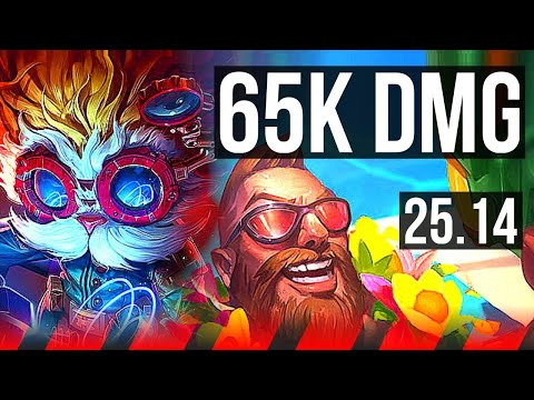 HEIMERDINGER vs GANGPLANK (TOP) | Penta, 8 solo kills, 65k DMG, 14/3/11 | EUW Diamond | 25.14