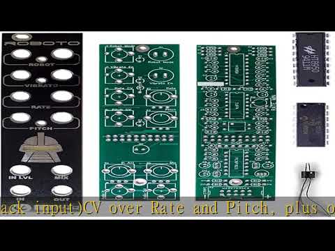 Roboto PCBs, Panel, ICs and Vactrol - Robot Voice Changing Eurorack Module PCB Set