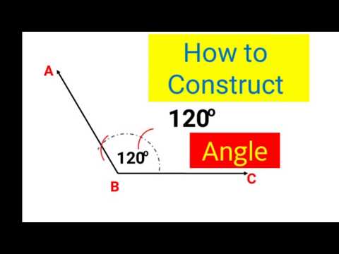 How to construct 120 degree angle
