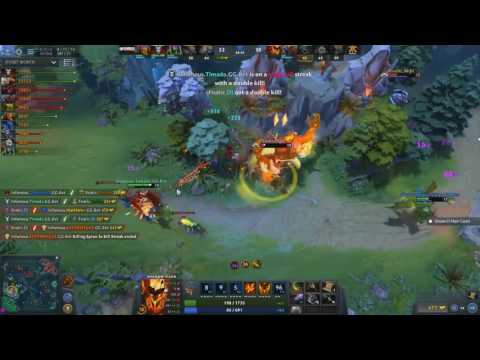 Ti7 archives- Infamous vs Fnatic amazing teamfight
