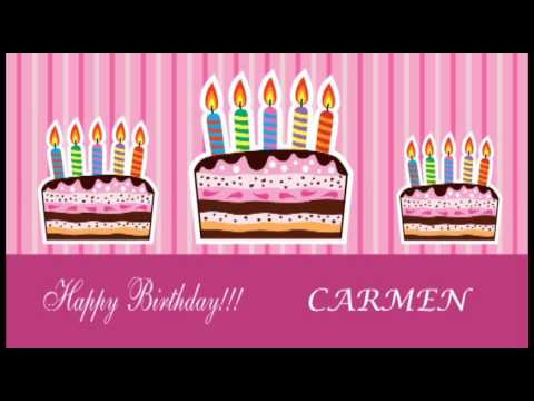 Carmen - Card Tarjeta - Happy Birthday