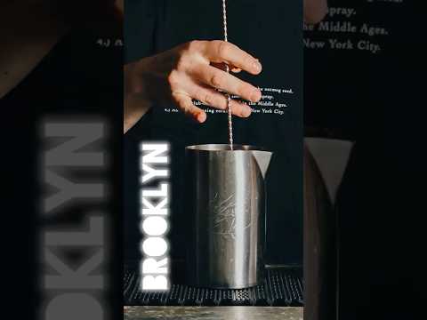 How to make BROOKLYN cocktail #cocktail #pov #gopro