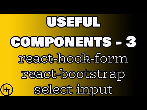 Part 3 React Hook Form React Bootstrap Select Input