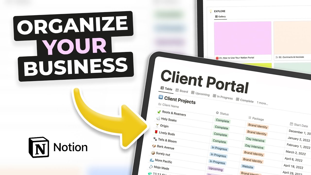 How I manage design projects with Notion (Client Portal)