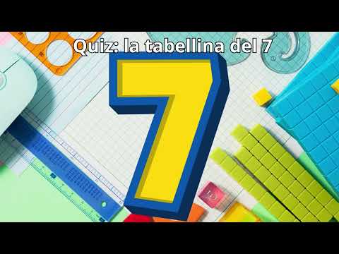 Quiz la tabellina del 7