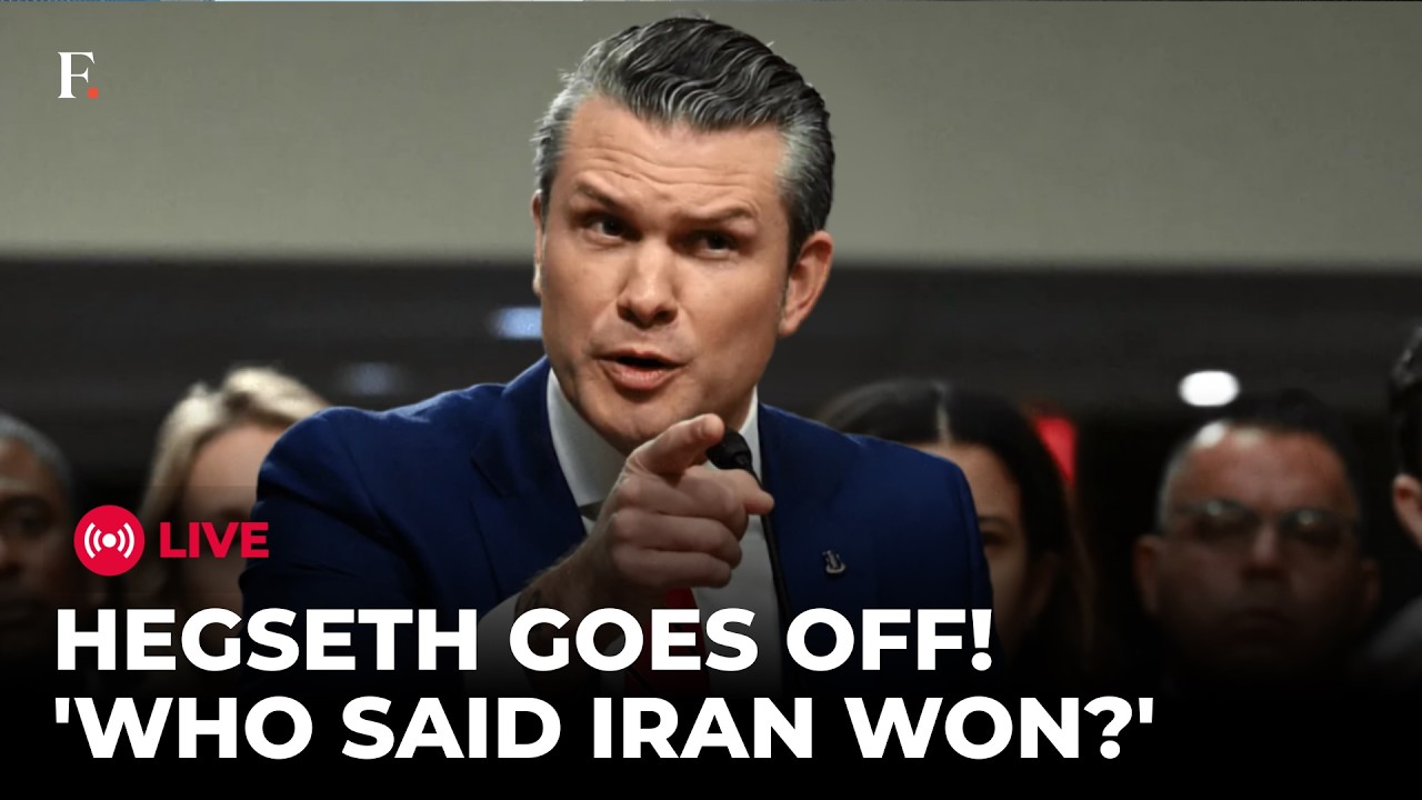 US House: Hegseth's Heated Argument During Iran War Hearing; 'Admit It, Mr Pete That Trump'  | LIVE